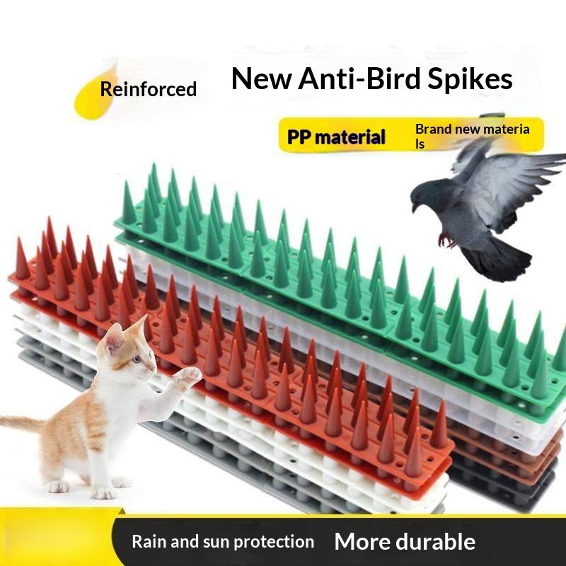 Plastic Anti Bird Cat Thorn Strips for Fence Wall Garden Balcony Security Easy Installation Animal Deterrent