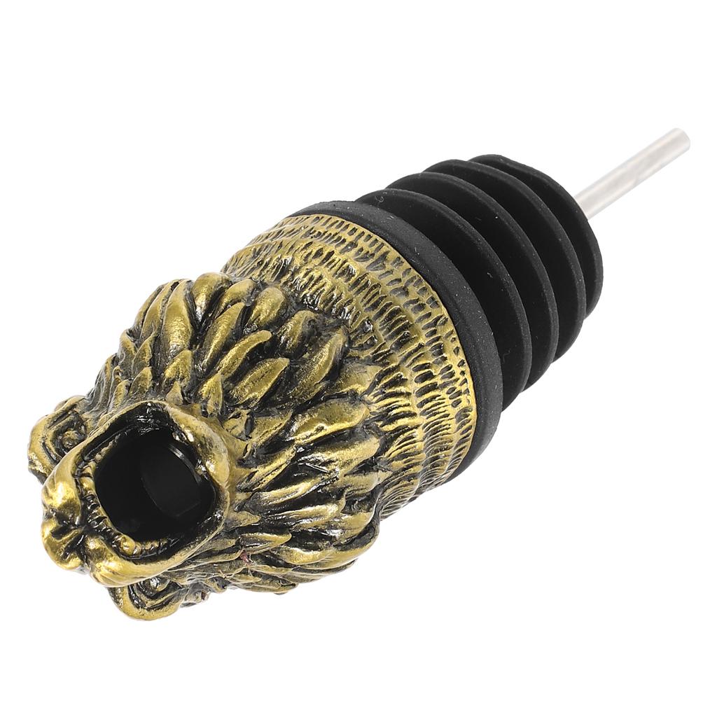 Wolf Head Pourer Danimals Alcohol Bottle Spouts Decanter Oil Alloy Pourers