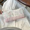 New High Quality Lace Floral Design Pen Bag Large Capacity Multifunctional Stationery Bag Pencil Case School Office