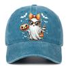 Bat Ghost Printed Baseball Hat for Men and Women Outdoor Sports Sunscreen Hat Halloween Festival Party Decoration Hat