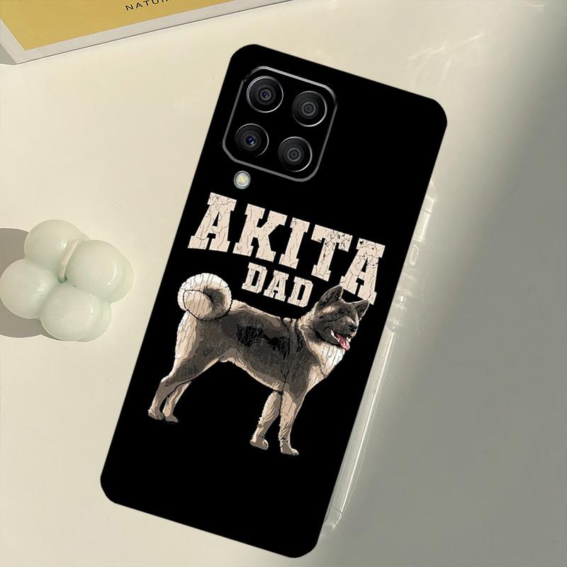 Animal Cartoon Akita Dog For Samsung Galaxy M16 M06 M12 M55 M15 M35 M14 M34 M54 M11 M21 M31 M13 M33 M53 M32 M52 Case