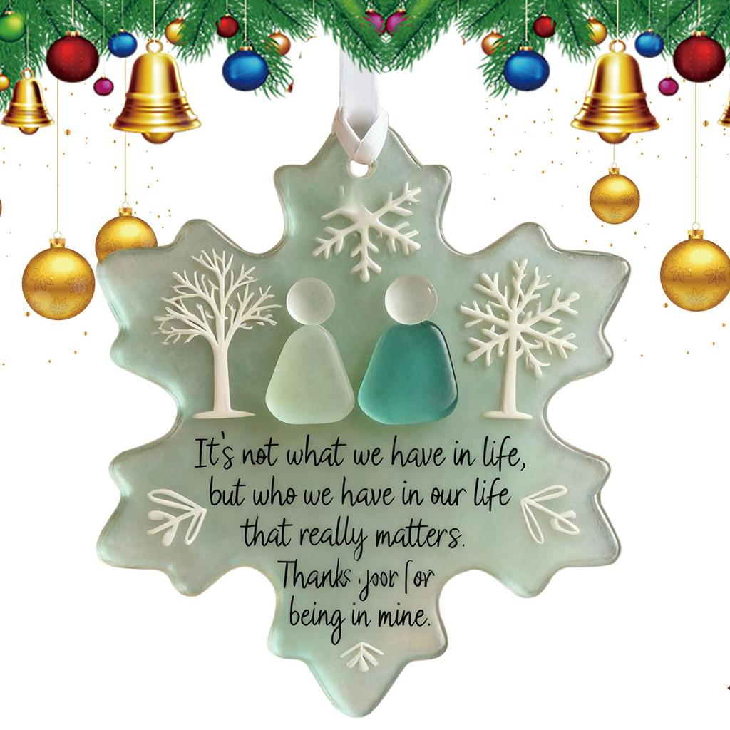 Christmas Snowflake Ornaments Festive Acrylic Friendship Pendant Suspending Snowflake Ornament For Hallway Festival Bedroom