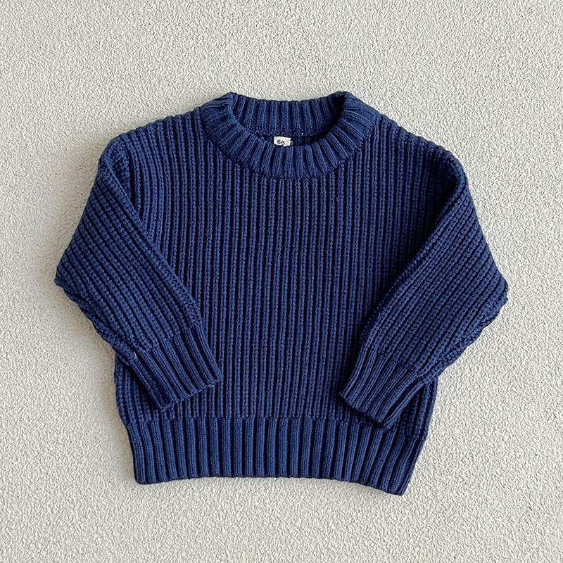 Suéter de Punto para Bebé Niño Niña Ropa Otoño Niño Pequeño Infantil Tejido de Punto Algodón Suave Invierno Manga Larga Tops Jersey para Bebé