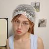 Stylish Lace Headwrap Triangular Hair Scarf Elegant Bandanas Headscarf for Women Music Festival Photo Head Accessories