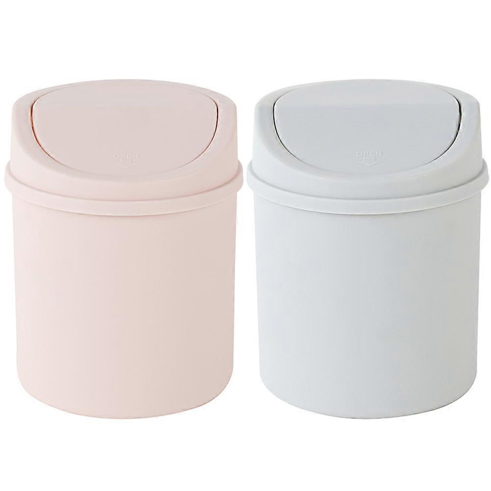 Table Wastebin Mini Storage Holder For Makeup Brushes And Pens PP 2Pcs