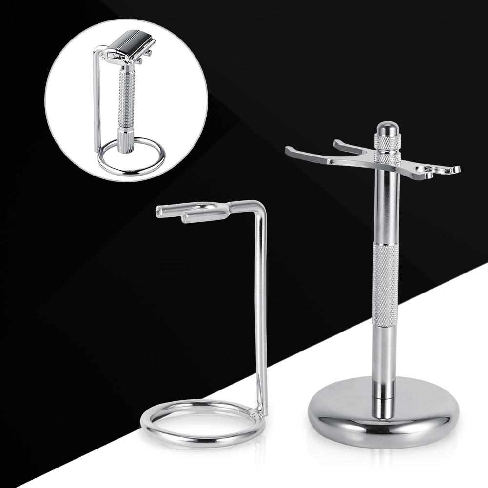 4 Types Fashionable Alloy Shaving Tool Stand Rack Frame Razor Brushes Holder