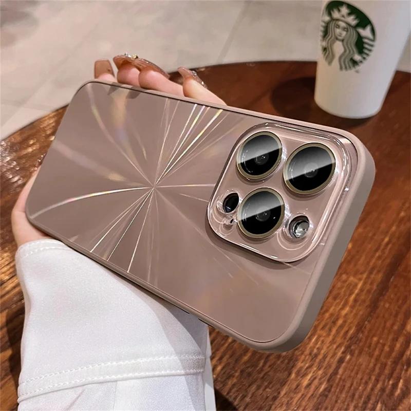 Laser Pattern Phone Case For For Iphone 16 13 12 11 1 17Pro Max Shockproof Bumper Cases Cover