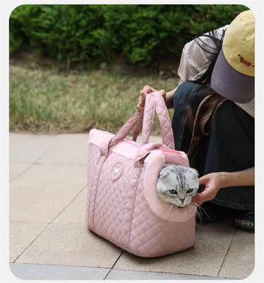 Transportín Cálido para Gatos, Bolso de Mano Portátil para Hombro, Mochila Cómoda para Viajes de Gatos, Transportín Plegable para Gatos