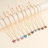 10 Pcs Fashion Butterfly Necklaces For Women Boho Vintage Colorful Simple Pendant Choker Chain New Jewelry Gifts