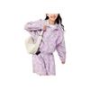 Anta Full Print Outdoor Breathable UV Protection Sun Protection Clothing Women Outerwear Gray Purple 162438609-2