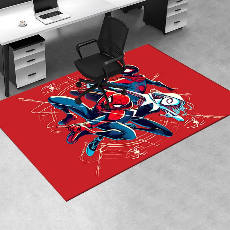 Spider-Man,Gwen Stacy,Miles Morales Office Carpet Soft Polyester Entrance Carpet Washable Non-slip Machine Washable Indoor Carpet Living Roo