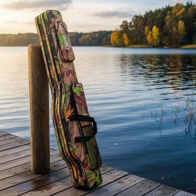 1.5m/1.3m 600D Oxford Fishing Pole Case & Bag Fishing Pole Storage Bag Fishing Reel Tackle Storage Bag Case Fishing Gear Bag