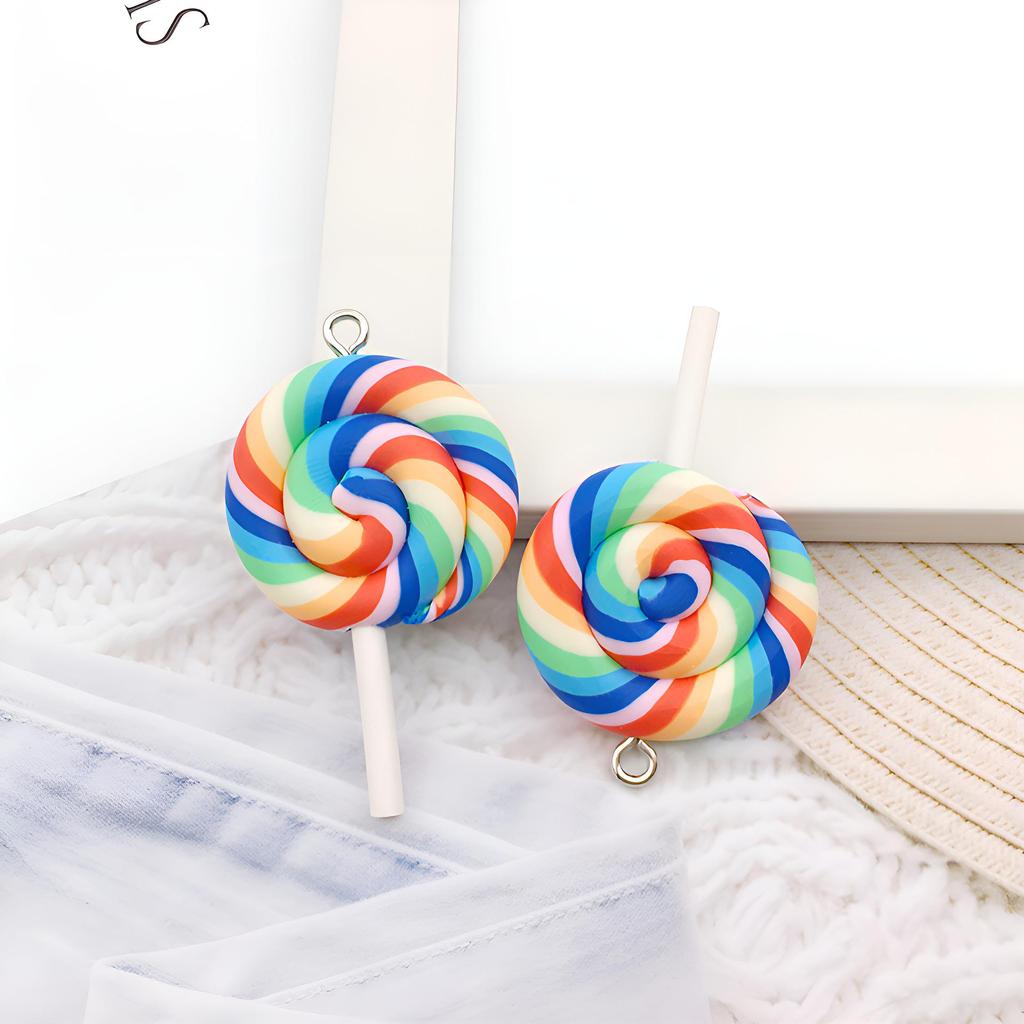 Bear Candy Resin Lollipop Pendant: Mix 32 DIY Jewelry & Toy Accessories Lucky Bag for Kids