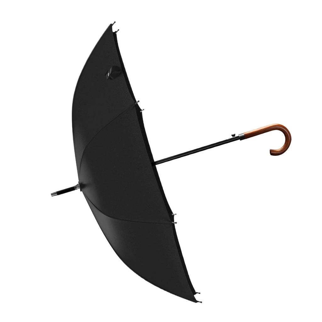 Langer Schirm Langer Holzgriff Winddicht Retro-Stil Wasserabweisend Hohe Dichte Großer Schirm für Regen Sonnig
