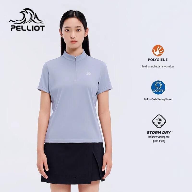 Pelliot Women's Antibacterial Sporty Short Sleeve T-Shirt