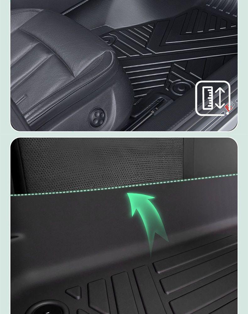 Volkswagen Passat Car Floor Mats: TPE Material, Surround Design, Door Sill Protection, Fits 19-26 Models, Eco-friendly
