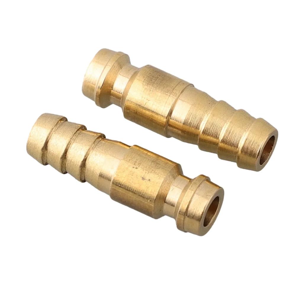2pcs 6/8/10mm Gas Water Male Adapter Quick Connector For TIG Welding Torch Intake Metal Connectors Tips TIG Welding Accessories