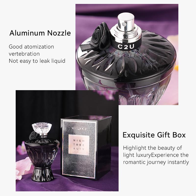 C2U Night Beauty Perfume for Women – Oriental Gourmand Long-Lasting EDP