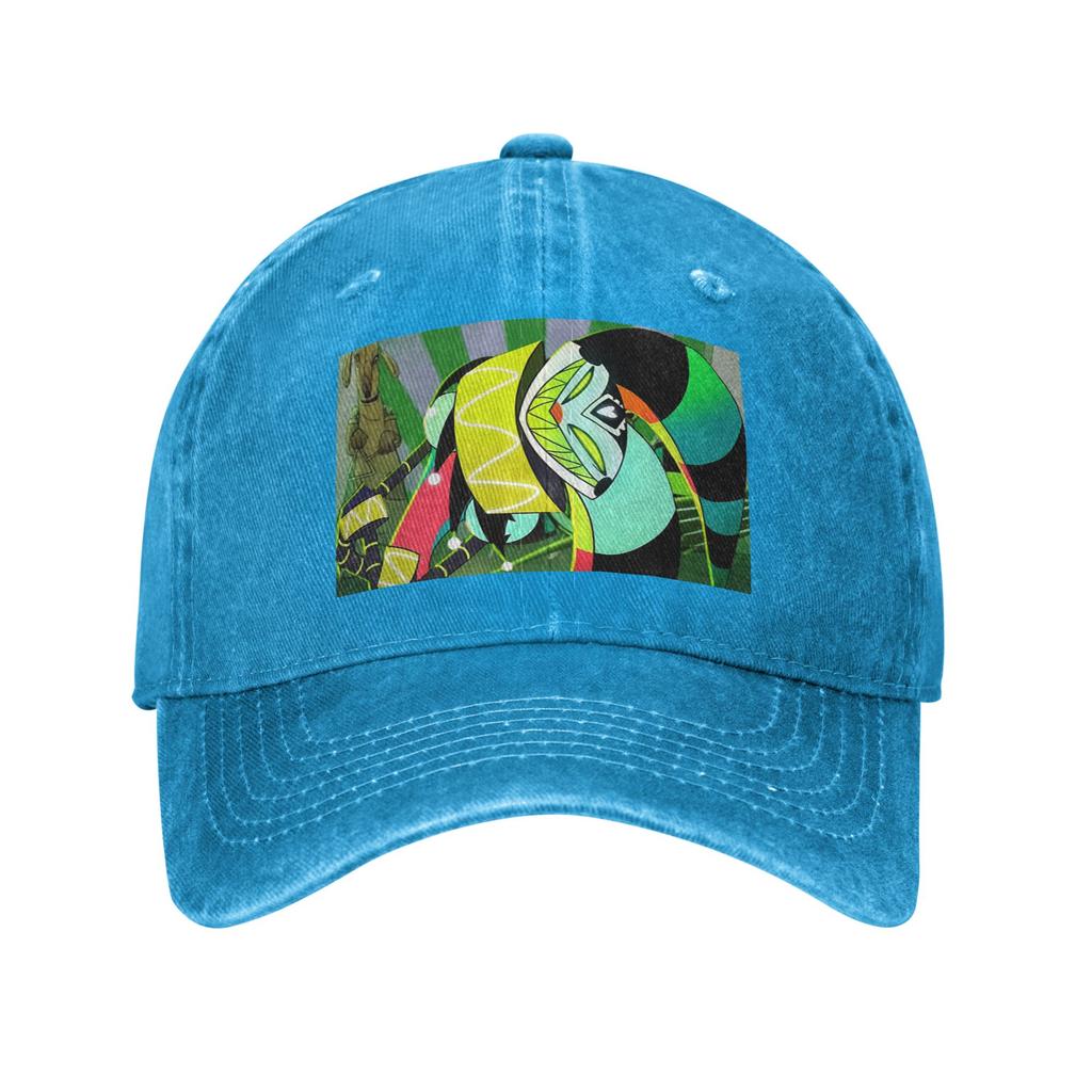 Anime Helluva Boss Fizzarolli Baseball Caps Snapback Washed Denim Hats Outdoor Casquette Hip Hop Baseball Cowboy Hat Unisex Women