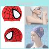 Căciulă de înot impermeabilă din silicon pentru copii Spider-Man cu protecție pentru urechi pentru sporturi acvatice la piscină