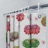 Watercolor Cactus Shower Curtain Bathroom Decor For Kids Bathrooms Pink Red Green Blue Floral Print Customizable Size 180X180Cmw