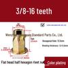 Galvanized Semi-Hex Flat Head Rivet Nut