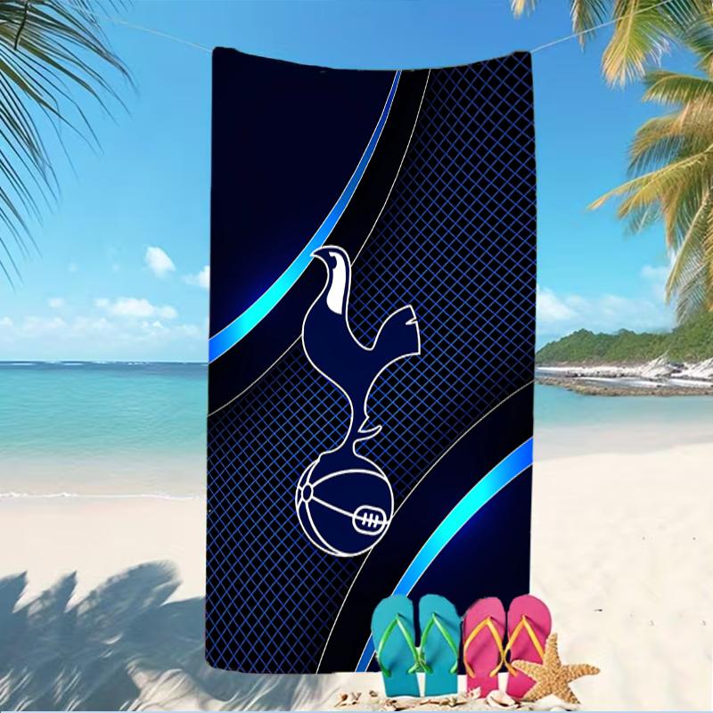 Beach Towel with Tottenham Hotspur F.C Pattern - soft,absorbent,machine washable Lightweight&Modern,swimming,Travel Essentials