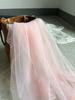 High-end nude pink anti-thread mesh fabric suitable for wedding dresses evening gowns and designer clothing fabrics