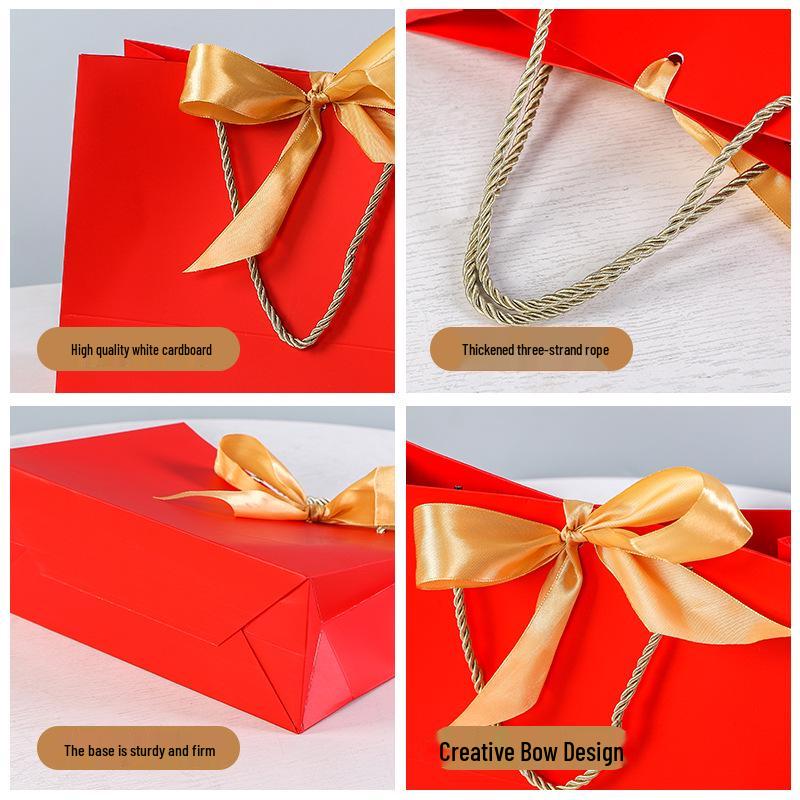 Gift, Cosmetic & Shopping Paper Bags with Bow Handles