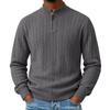 Men's Thick Knit Zip-Up Sweater, Casual Zip Cardigan for Fall and Winter Everyday Wear