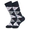 Men's Plus Size Striped Knee-High Socks - Trendy European & American Style for Autumn/Winter