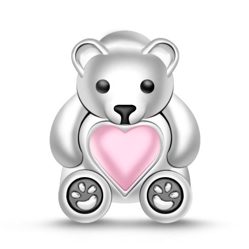 Copper Metal Sparking Cute Dog Charm Bead Components Pendant Bead Components Compatible With Authentic Original Bracelet High Quality Fine Jewelry