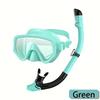 XIAOTREE Adult Snorkeling Mask and Snorkel Set, Tempered Glass, Full Dry Snorkel, Professional Panoramic Snorkeling Gear