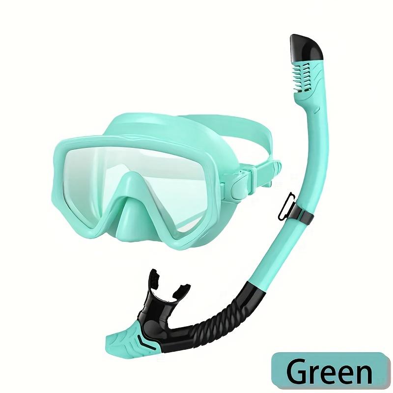 

XIAOTREE Adult Snorkeling Mask and Snorkel Set, Tempered Glass, Full Dry Snorkel, Professional Panoramic Snorkeling Gear зелёный
