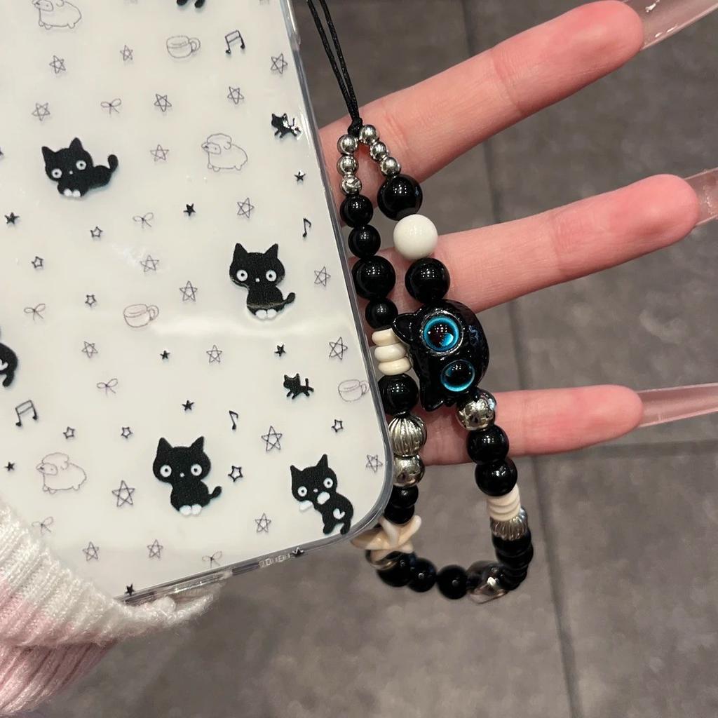 New Imd Big Hole Full Screen Black Dog for IPhone17 Glitter Powder 15ProMax Phone Case 12 for Apple 14P