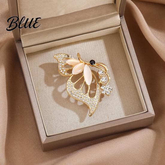 Anti-rust Brooch Zinc Alloy Pin Butterfly Shape Lapel Badge