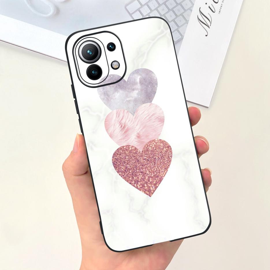 For Xiaomi Mi 11 Lite 5G Case Cute Fashion Painted Cover Soft TPU Phone Case For Xiaomi Mi 11 Pro Mi11 Lite 11Lite Fundas Bumper