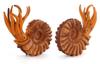 Nautilus Orange Ancient Creature Living Fossil Figure Model Miniature Ornament Interior Collector Model [Nekogamiyama]