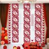 Double Happiness Wedding Room Curtain Decoration for Groom and Bride