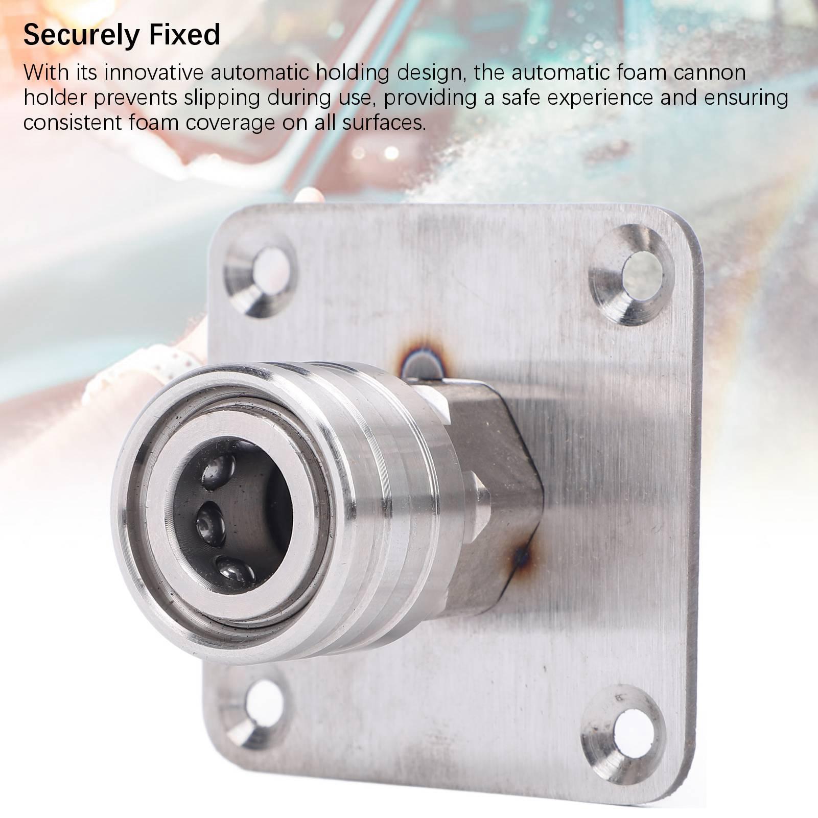 

Pair of Pressure Washer Foam Cannon Holder 1 4in Quick Connect Wall Mount for Most Foam Cannons Nozzle Tips Attachments