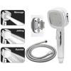 Shower Head Booster Shower Head Water Saving Shower Head 1 5m Encrypted Pipe 3 Spray Modes High Pressure RV Camper Shower Head