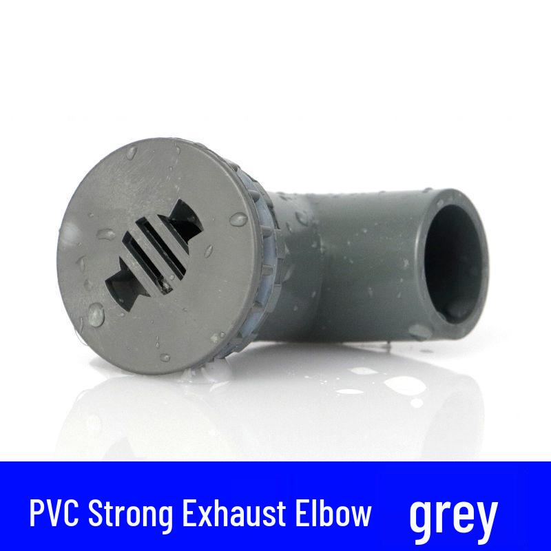 Šedá sada PVC vodovodních tvarovek: Koleno, T-kus, 3-cestný, 4-cestný plastový spoj pro přívod vody do akvária