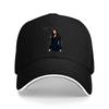 Black Baseball Cap Featuring Elegant Women Portrait Design Fashionable Streetwear Accessory for Casual Outfits and Daily Wear