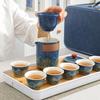Hongyuezhai Portable Ceramic Travel Tea Set