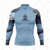 Męska koszulka z długim rękawem UPF 50 Rash Guard do surfingu, snorkelingu, ochrona przeciwsłoneczna na plażę