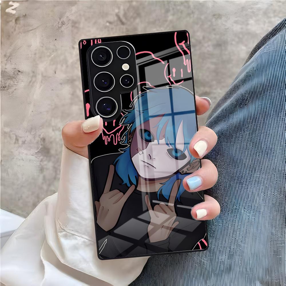 S-Sally Face Handyhülle Für Samsung A25 A13 A33 5G A54 A36 A35 A56 A52 A14 Stoßfeste Glasabdeckung