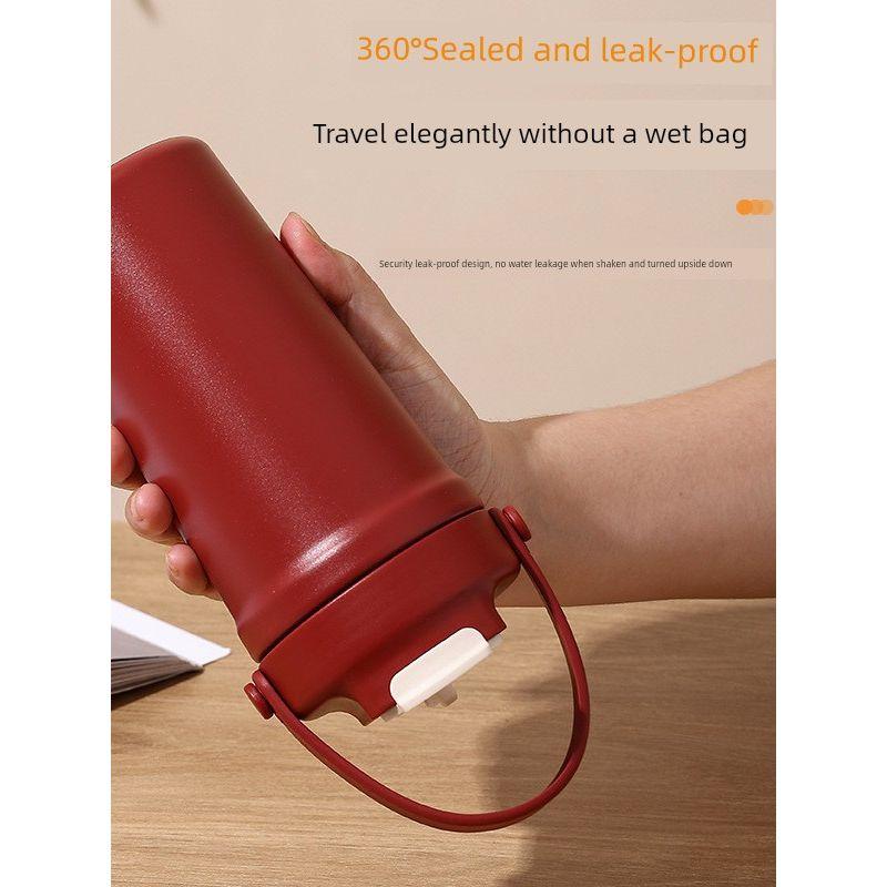 Large-Capacity Thermos Cup for Women, Good-Looking Ice Cup, Portable Car Coffee Cup, Outdoor Sports Water Bottle, Tea Cup