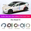 Car Door Seal Strip for Tesla Model Y Juniper Model 3 Highland 2025 Front and Rear Door Waterproof Rubber Noise Reduction Part
