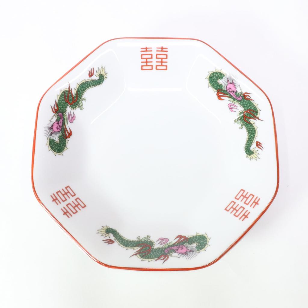 Sada 10 čínských jednotlivých položek Sanryu Takadai Osmiúhelníkový talíř x Dim Komerční [18.5 4.5cm] [Čínské nádobí, Ramen, Restaurace, Sum, použití, Hotel]