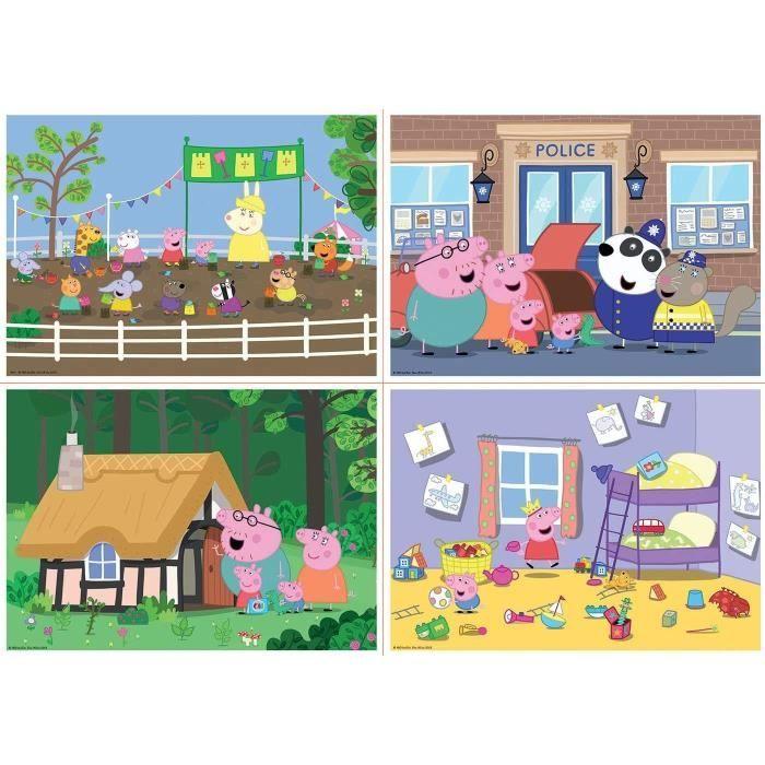 Puzzles progressifs Peppa Pig - EDUCA - MULTI 4 JUNIOR - 50 à 150 pièces - Pour enfants de 3 ans et plus